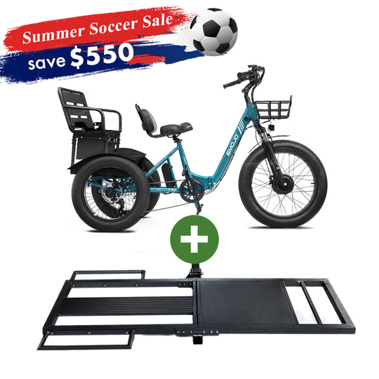 Bison Pro Urban Cruiser + Hitch Rack Bundle