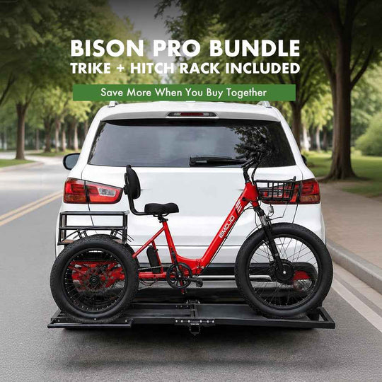 Bison Pro Urban Cruiser + Hitch Rack Bundle