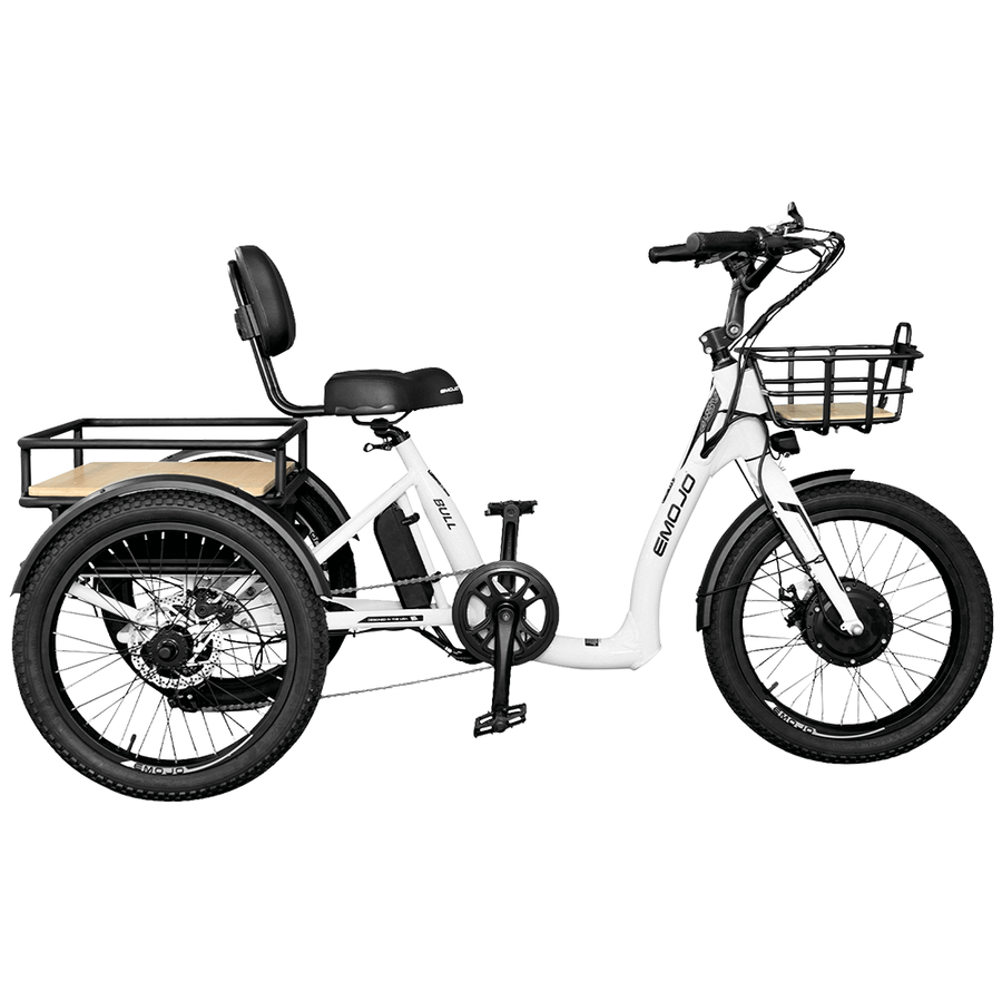 Bull Electric Trike: Ride in Style and Comfort - 500W Power – Emojo Bike