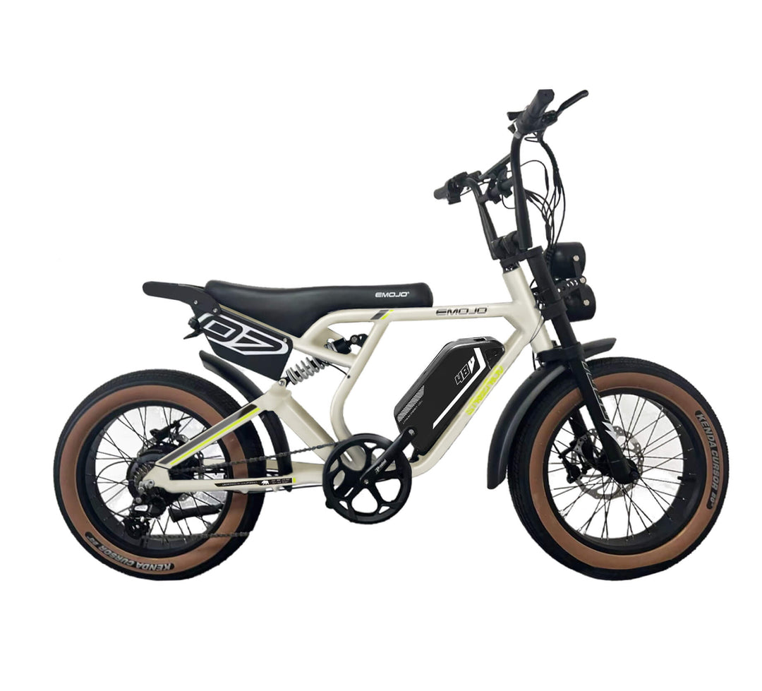 e road electric bicycle Emojo Streetrod Bike: 7-Speeds, Absorbs Bumps and Uneven Terrain