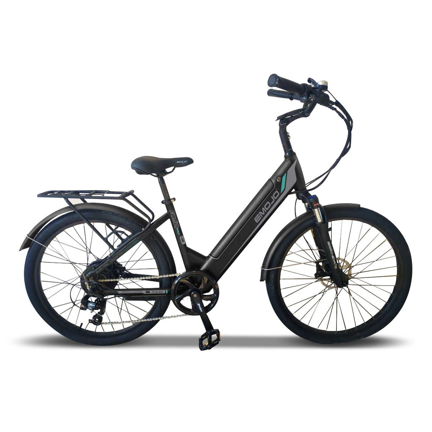 Emojo Panther Pro best selling lightweight step-thru commuter Electric Bike Black